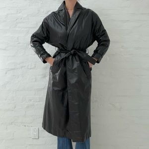 Vintage leather trenchcoat